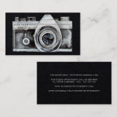 Waterverf camera professionele fotograaf Busine Visitekaartje (Voorkant / Achterkant)