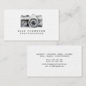 Waterverf camera professionele fotograaf visitekaartje (Voorkant / Achterkant)