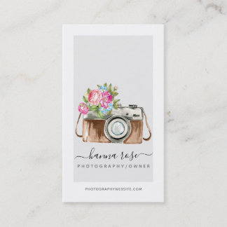 Waterverf camera-Visitekaartjes Visitekaartje