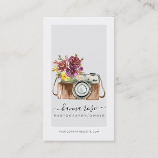 Waterverf camera-Visitekaartjes Visitekaartje