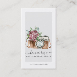  Waterverf camera-Visitekaartjes Visitekaartje