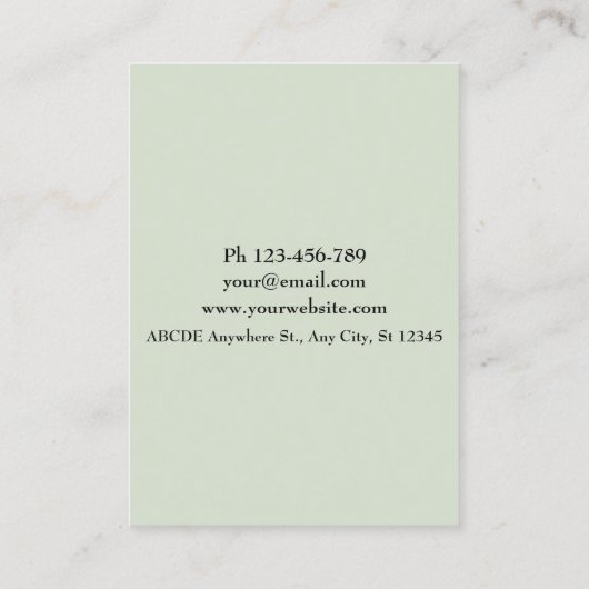 waterverf camerafotograaf visitekaartje (Achterkant)