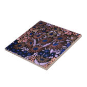 Waterverf camomille weidebloemen bloembloemveld tegeltje (Zijkant)