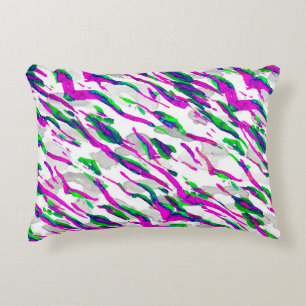 Waterverf Camouflage Design. Abstracte Safari Tege Accent Kussen