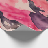 waterverf camouflage roze cadeaupapier (Hoek)