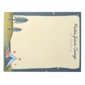 Waterverf Camp Stationery  Tent van aangepast Kind Notitieblok (Voorkant)