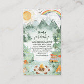 Waterverf Camping Baby shower Boeken voor Baby Informatiekaartje (Voorkant)