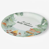 Waterverf Camping Baby shower Papieren Bordje (Gekanteld)