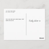  Waterverf Camping Birthday Party Briefkaart (Achterkant)