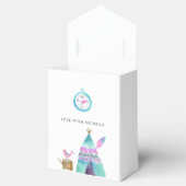 Waterverf Camping Birthday Party Hartelijk dank Bedankdoosjes (Geopend)