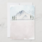  Waterverf Camping Birthday Party Kaart (Achterkant)