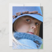 Waterverf Camping Birthday Party Photo Invitation Kaart (Achterkant)