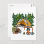 Waterverf Camping, Hiking and Natuur Lover Briefkaart (Voorkant / Achterkant)