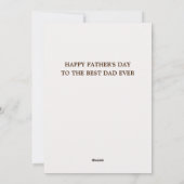 Waterverf Camping in de natuur Vaderdag Feestdagenkaart (Achterkant)