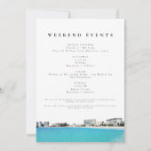 Waterverf Cancun Mexico Strand Tropisch Jonggezell Kaart (Achterkant)