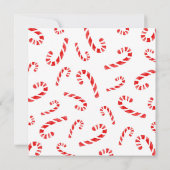 Waterverf Candy Cane en Pattern Kaart (Achterkant)