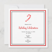 Waterverf Candy Cane en Pattern Kaart (Voorkant)