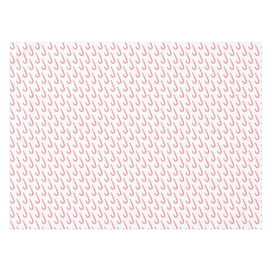 Waterverf Candy Cane-kerstpatroon Tafelkleed (Voorkant (Horizontaal))