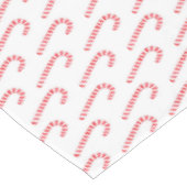 Waterverf Candy Cane-kerstpatroon Tafelkleed (Gekanteld)
