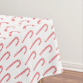 Waterverf Candy Cane-kerstpatroon Tafelkleed (Voorbeeld)