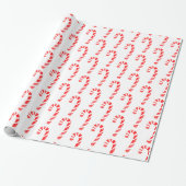 Waterverf Candy Cane Pattern 2 Cadeaupapier (Uitgerold)
