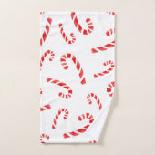 Waterverf Candy Cane Pattern Bad Handdoek (Handdoek)