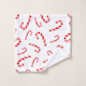Waterverf Candy Cane Pattern Bad Handdoek (Wasdoekje)
