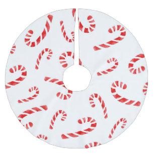 Waterverf Candy Cane Pattern Kerstboom Rok