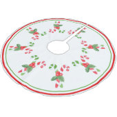 Waterverf Candy Cane Pattern - Kerstmis Kerstboom Rok (Gekanteld)