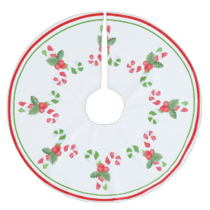 Waterverf Candy Cane Pattern - Kerstmis Kerstboom Rok