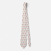 Waterverf Candy Cane Pattern - Kerstmis Stropdas (Voorkant)
