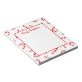 Waterverf Candy Cane Pattern Notitieblok (Schuin)