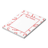 Waterverf Candy Cane Pattern Notitieblok (Linkerzijde)