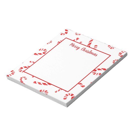 Waterverf Candy Cane Pattern Notitieblok (Linkerzijde)