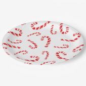 Waterverf Candy Cane Pattern Papieren Bordje (Gekanteld)