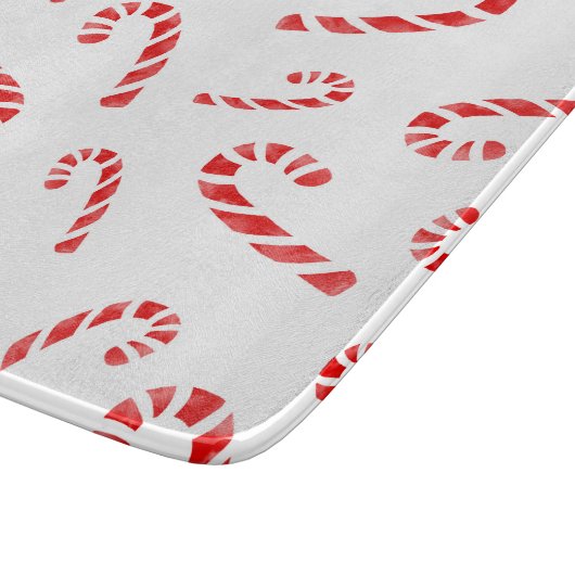 Waterverf Candy Cane Pattern Snijplank (Hoek)