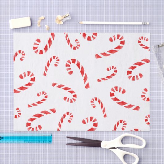 Waterverf Candy Cane Pattern Tissuepapier (Craft)