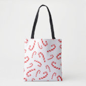 Waterverf Candy Cane Pattern Tote Bag (Voorkant)