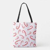 Waterverf Candy Cane Pattern Tote Bag (Achterkant)