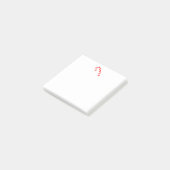 Waterverf Candy Cane Post-it® Notes (Schuin)