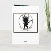 Waterverf Candy Canes Feestdagen Kaart (Achterkant)