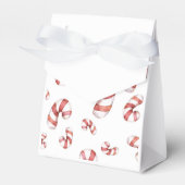 Waterverf Candy Canes kerst Bedankdoosjes (Voorkant Zijde)