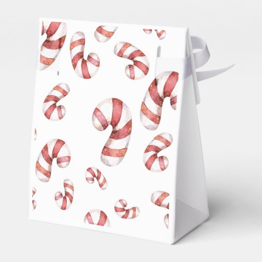 Waterverf Candy Canes kerst Bedankdoosjes (Achterkant)