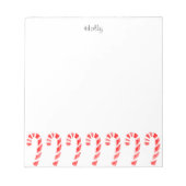 Waterverf Candy Canes Notitieblok (Voorkant)
