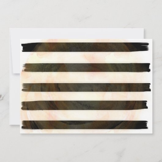 Waterverf Candy Corn Halloween Feestuitnodigingen Kaart (Achterkant)