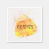 Waterverf Candy Corn Halloween Party Servetten (Voorkant)