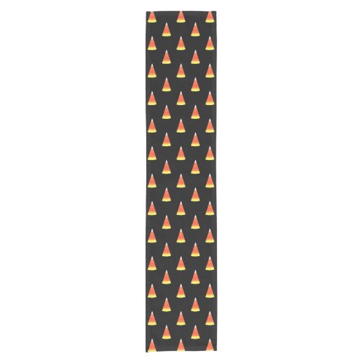 Waterverf Candy Corn Pattern Korte Tafelloper (Voorkant)