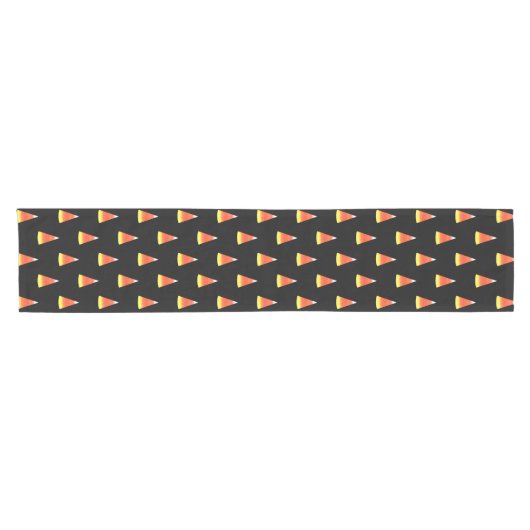 Waterverf Candy Corn Pattern Korte Tafelloper (Horizontaal)
