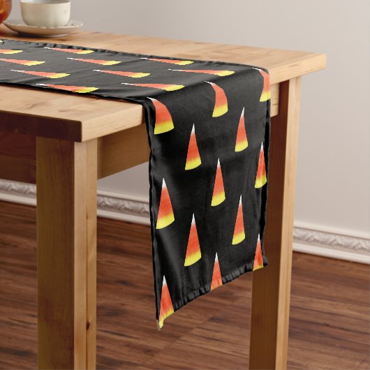 Waterverf Candy Corn Pattern Korte Tafelloper (Voorbeeld)