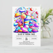 Waterverf Candyland Kaart (Staand voorkant)